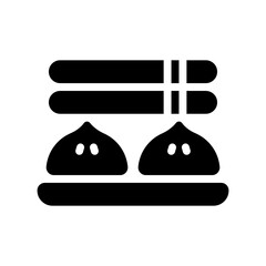 dumpling glyph icon