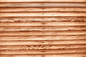 Old vintage bright textured wooden surface. Can be used like backdrop. Rustic style. Demonstrating color of 2024 year - peach. - 689837929
