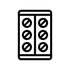 pills line icon