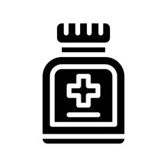 Fototapeta premium medicine glyph icon