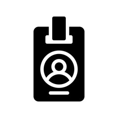 identification glyph icon