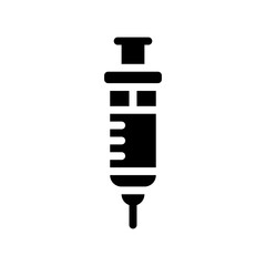 syringe glyph icon