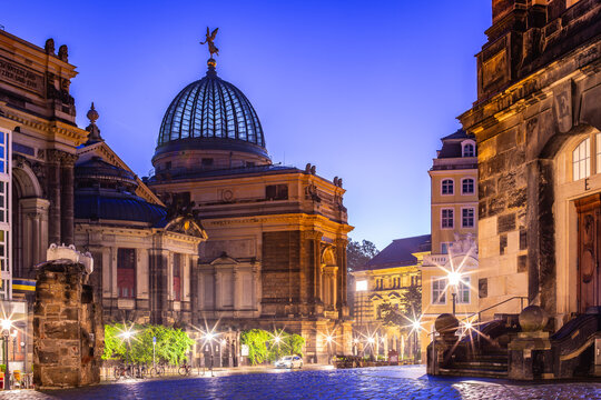 Die historische Altstadt in Dresden - Deutschland