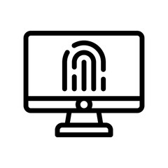 computer line icon