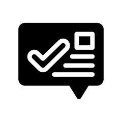 good review glyph icon