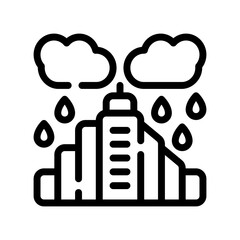 rain line icon