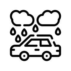 rain line icon