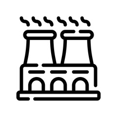 pollution line icon