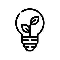 renewable energy line icon