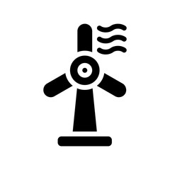 wind turbine glyph icon