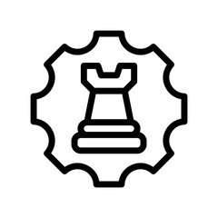 chess line icon