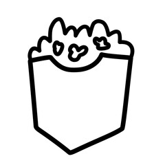 popcorn line icon