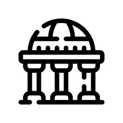 political instability line icon