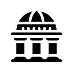 political instability glyph icon