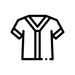 baseball jersey line icon