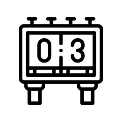 scoreboard line icon