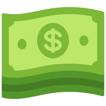 Wavy Cash Note Stack Icon