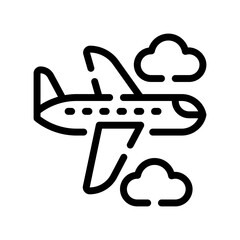 plane line icon