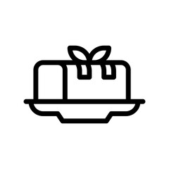 grilled pork line icon