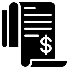 Financial Contract Paper Icon