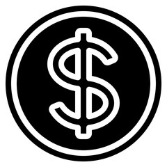 Dollar Money Coin Icon