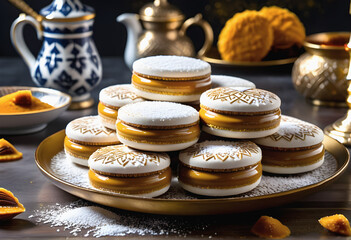 Alfajores Stacked High, a Sweet South American Delight