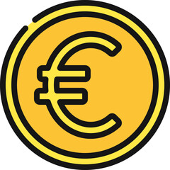 Euro Money Coin Icon