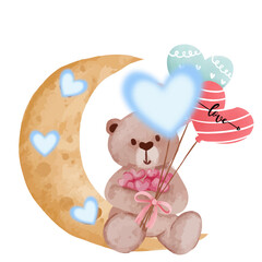 teddy bear with heart