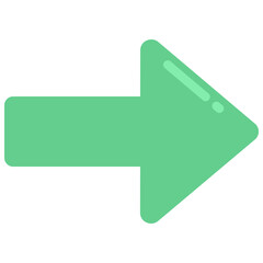 Round Points Large Arrow Icon