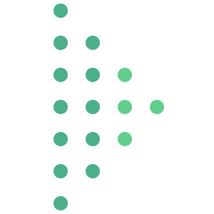 Dots Play Button Arrow Icon