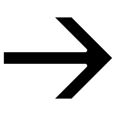 Sharp Right Arrow Icon