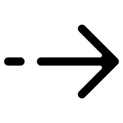 Rounded Right Arrow Split Icon