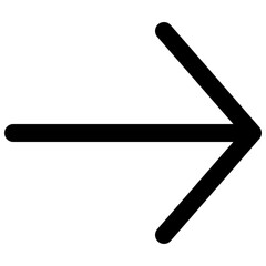 Thin Right Arrow Icon