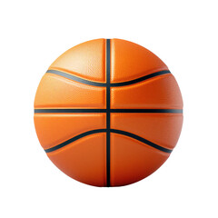 Basketball ball over transparent background