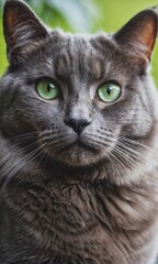 Close up portrait of a cat