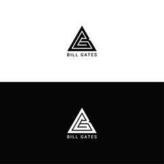 B.G Initial Letter Logo Design. Vector and JPEG