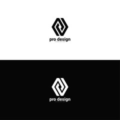 p.d Initial Letter Logo Design. Vector and JPEG