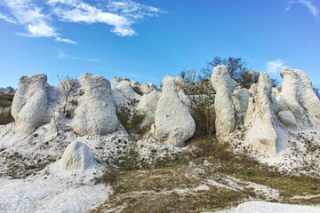 Fototapeta na wymiar Rock phenomenon Stone Wedding, Bulgaria