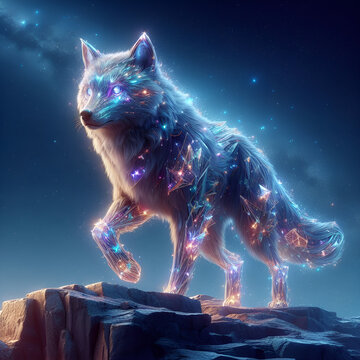 wolf in the night