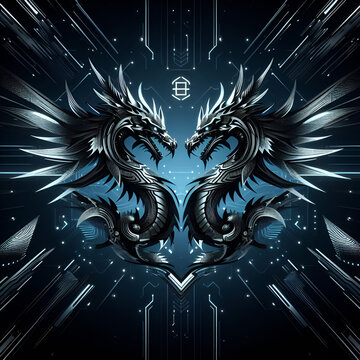 background with dragons