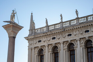 Fototapeta na wymiar Biblioteca Nazionale Marciana in Piazza San Marco in Venice, Italy