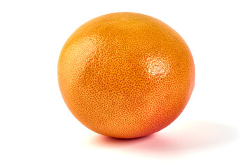 Red grapefruits, isolated on white background.