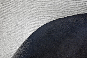 Wind ripples,, Light and Shadow combine to form sand dune Abstract