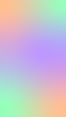 a vertical gradient background with peach, purple, neon green pastel colors