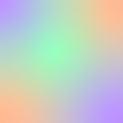  a square gradient background with purple, green, orange pastel colors