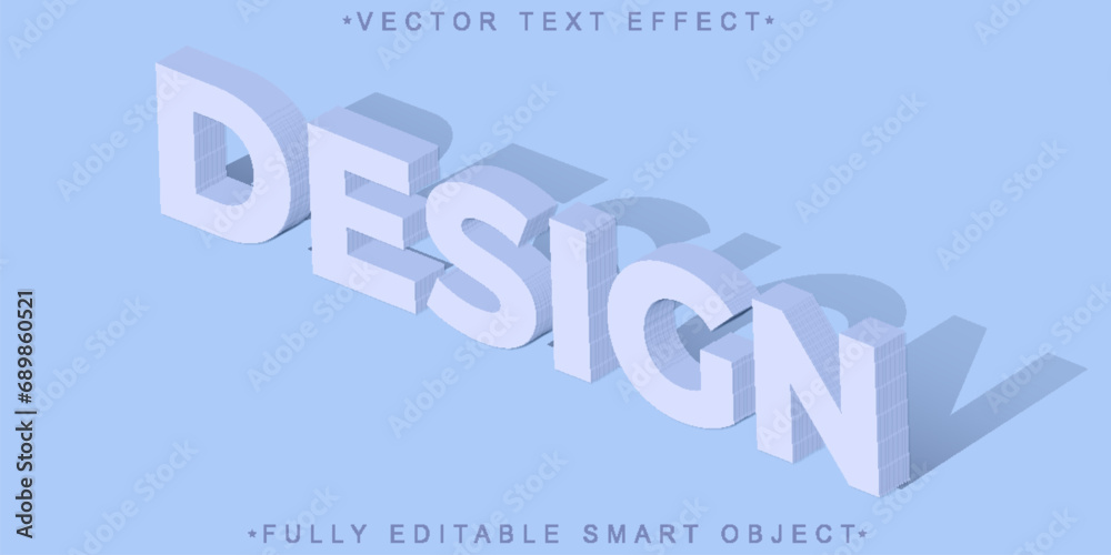 Poster Modern Design Vector Fully Editable Smart Object Text Effect