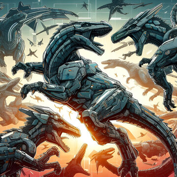 dinosaur futuristic design