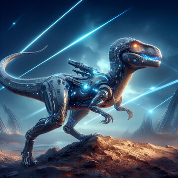 dinosaur futuristic design