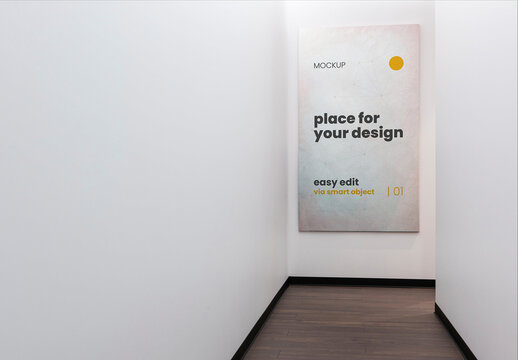 Hall Vertical Poster Art Mockup