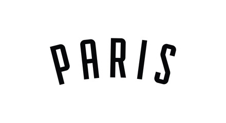 Paris, Paris City, City of Love, City of Paris, Paris Text, European City, City Name, Metropolitan, Vector Illustration Background